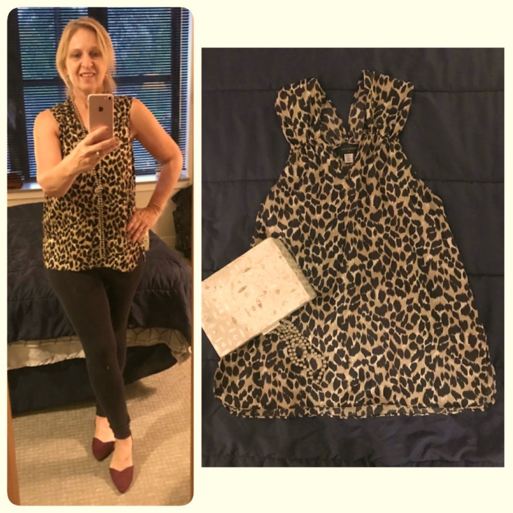 Ava & Aiden Leopard Print Top